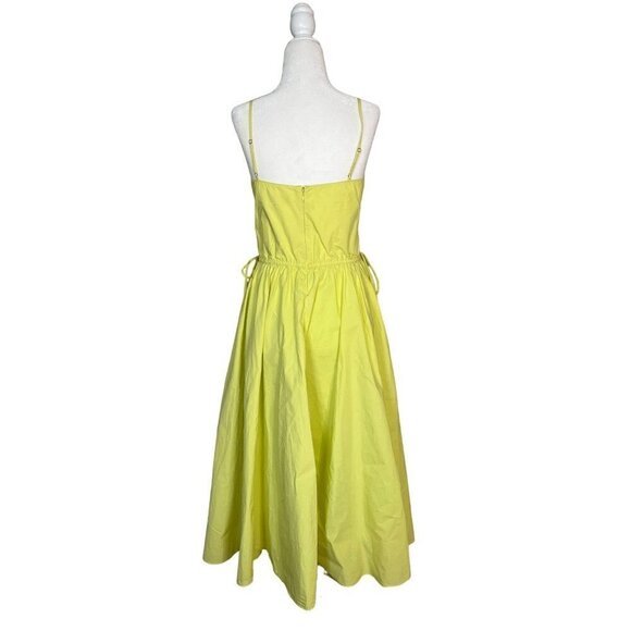 Jason Wu V-Neck Spaghetti-Strap Maxi Dress in Yellow 0 Womens A-line Cotton - Picture 8 of 16